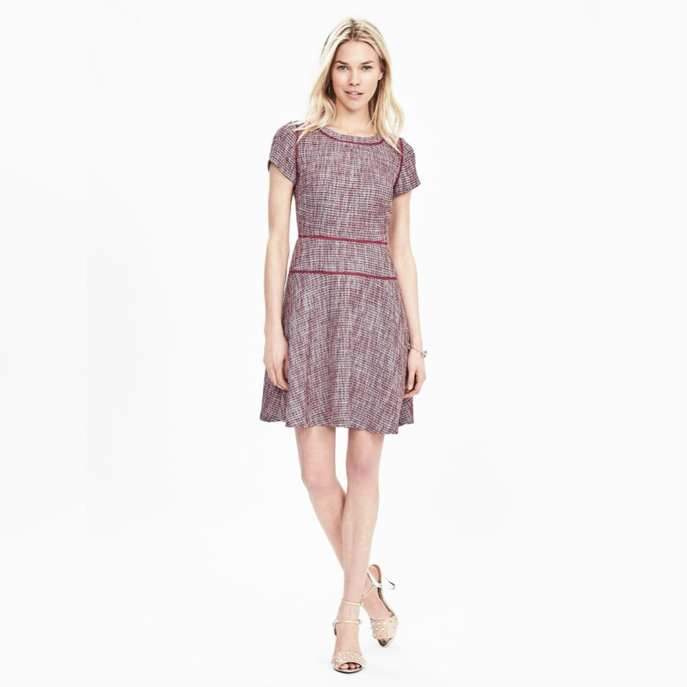 Banana Republic Tweed Fit and Flare Mini Dress